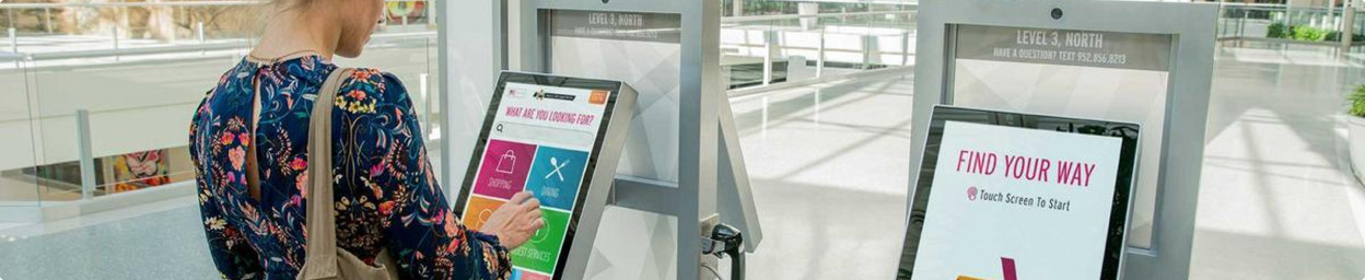 Monitor e touchscreen per chioschi e self-service