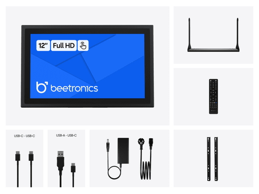 12 Zoll Touchscreen Metall